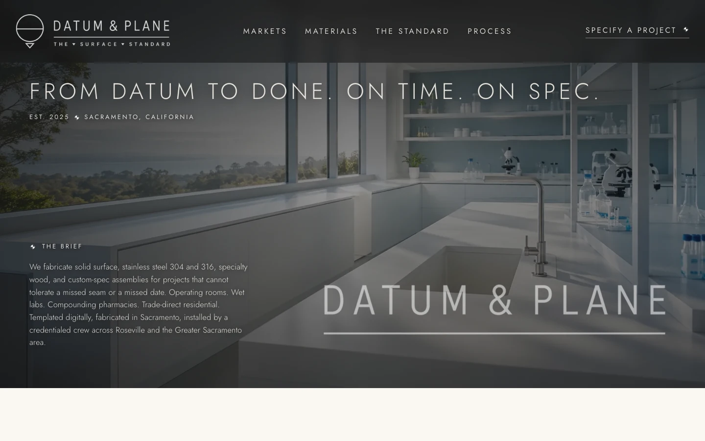 Datum & Plane website